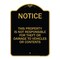 Signmission This Property Is Not Responsible for Theft or Damage to Vehicles or Contents, A-DES-BG-1824-22809 A-DES-BG-1824-22809 - alternate 1